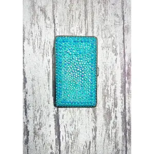 Handmade Bling Wallet | Mint Green Rhinestone Coin Purse