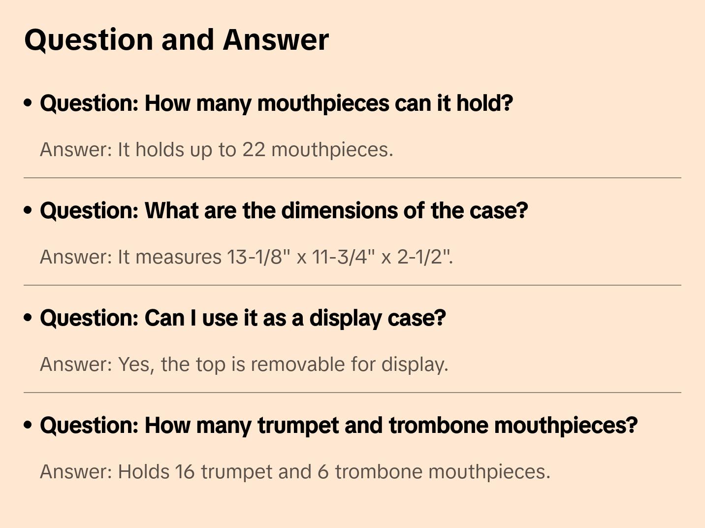 Bach CMPCASE22 Trumpet / Trombone 22 Mouthpieces Case