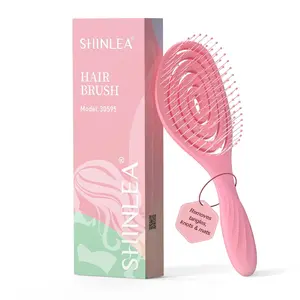Detangle Hair Brush, Detangling Wet Spiral Hairbrush for Women, Men, kids, Vented Detangler for Blow Drying, lide Through Tangles For All Hair Types