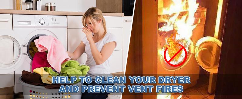 2-in-1 Dryer Vent Cleaner Kit 2 Pack Vacuum Hose Attachment with Universal Connector & Lint Brush for Effortless Lint Removal Compatible with Most Vacuum Cleaners