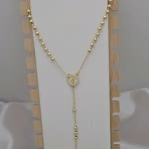 rosario 423 virgen gold palted unisex rosario 423 virgen gold palted unisex