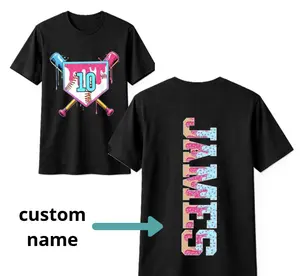 Personalized Baseball Drip youth & adult shirt, Boy Girl Birthday Baseball Shirt, Custom Baseball Drip Tee, Ice Cream Drip
