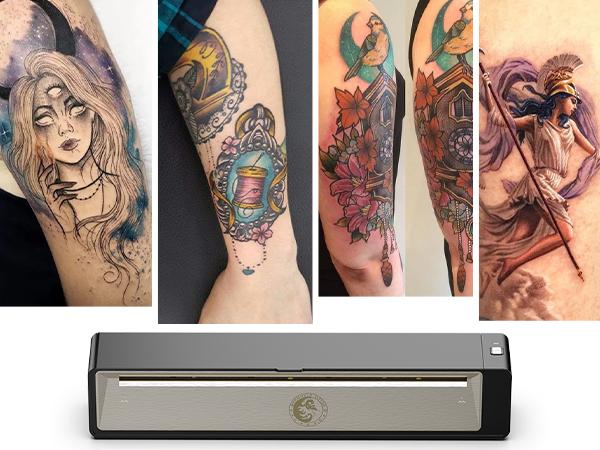 [Wormhole] Wireless Bluetooth Tattoo Stencil Printer - Portable Thermal Copier for Smartphones & PC with App Control, Long Lasting Battery, Ink-Free Technology