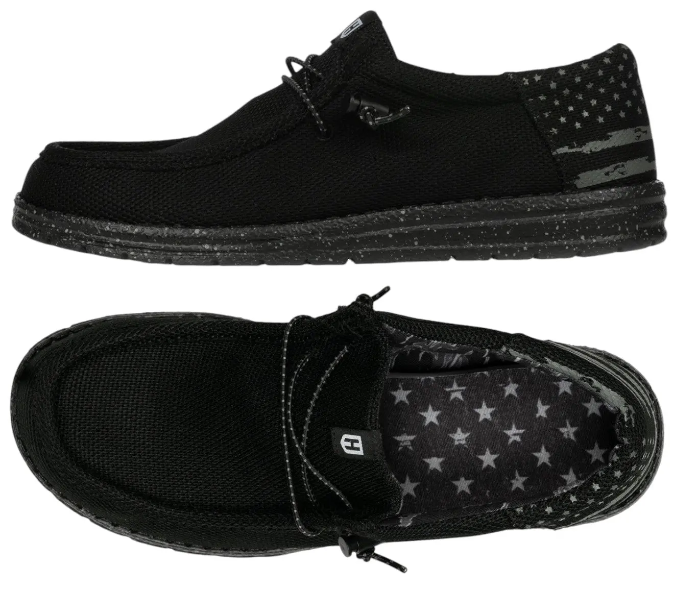 Howitzer Unisex Roam Blackout Slip-On Casual Shoes - Casual Breathable Footwear, Durable Design, Breathable Fabric, Elastic Band, Lightweight Build, Durable Casual Shoes