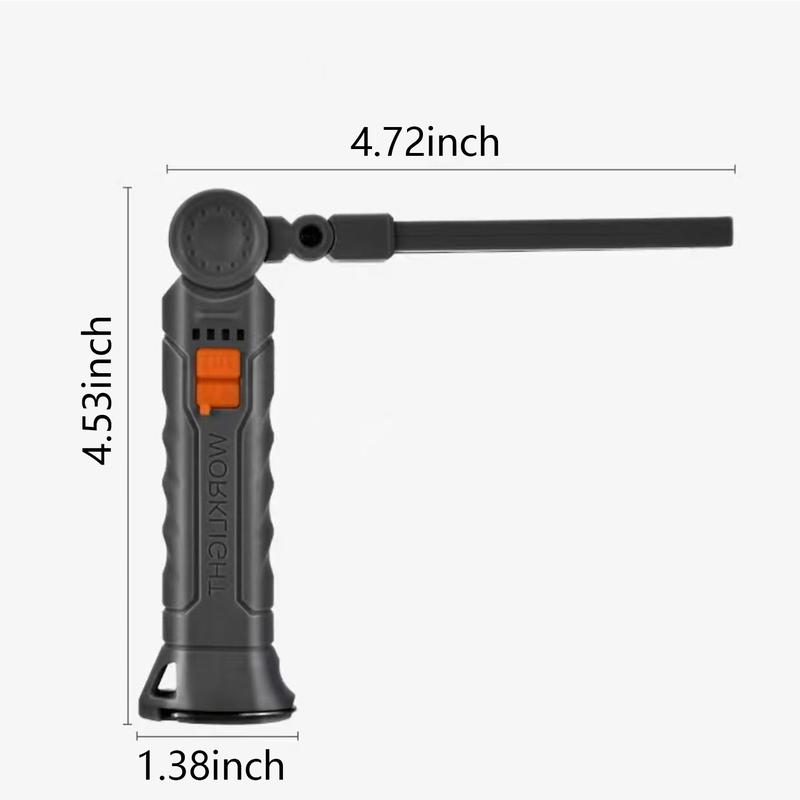 Rechargeable Work Lights, LED Work Light with Magnetic Base & Hanging Hook, 360°Rotate, Tool Gifts for Men Rechargeable Work Lights, LED Work Light with Magnetic Base & Hanging Hook, 360°Rotate, Tool Gifts for Men