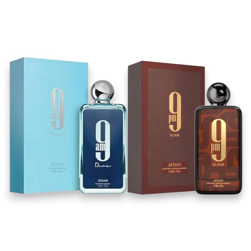 Afnan Perfumes | 9AM Dive + 9PM Elixir | Eau De Parfum | Unisex Fragrance | 100 ML - 3.4oz | Aromatic - Fruity & Vanilla Notes Afnan Perfumes | 9AM Dive + 9PM Elixir | Eau De Parfum | Unisex Fragrance | 100 ML - 3.4oz | Aromatic - Fruity & Vanilla Notes
