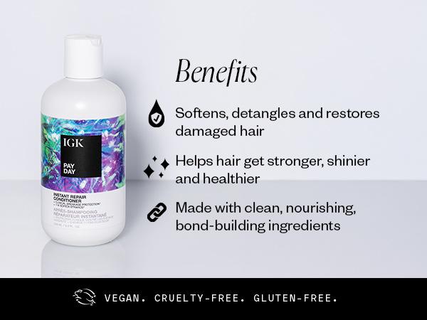 IGK MEET THE MVP — AMLA OIL BUNDLE | Expensive Glaze + Cash In Repair Serum + Pay Day Shampoo  + Pay Day Conditioner | 646ml | 21.8 oz