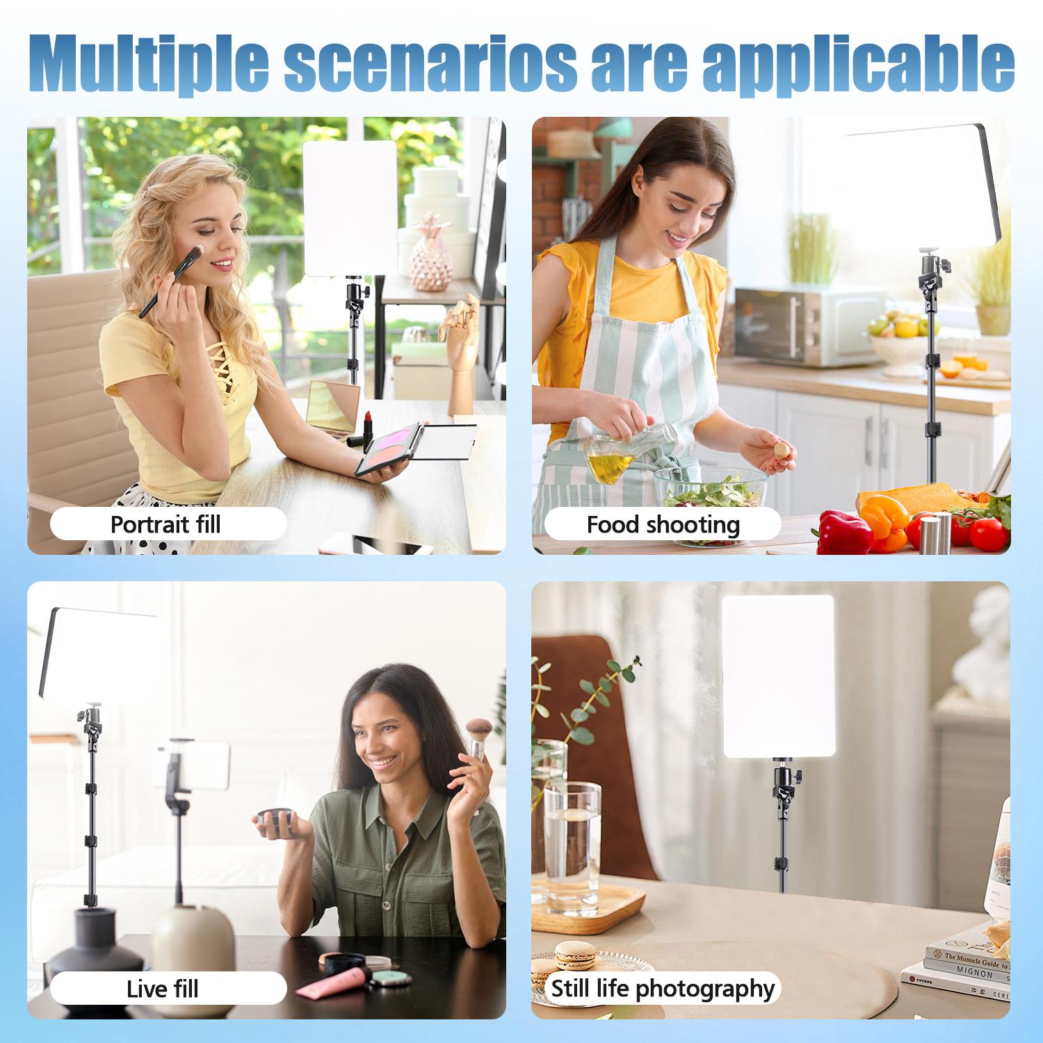 10‑Inch Compact LED Ring Light with 61‑inch Adjustable Tripod, Dimmable Warm/White/Cool Settings, great for Desktop Live Broadcasts, Gaming Commentary, and Home‑Studio Podcasts youtube podcast video lighting video light panel  vlog#springbreak