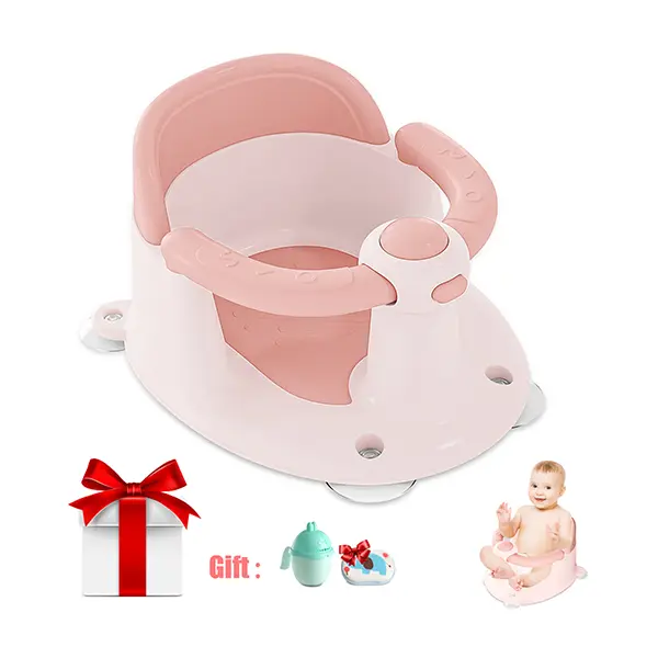 Baby Bath Seat for Babies 6 Months & Up, Bath Seats for Babies Sitting Up, Open Design, Non-Slip, Compact Toddler Bath Seat
