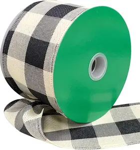 2.5 Inch By 10 Yard Country Buffalo Gingham Ribbon