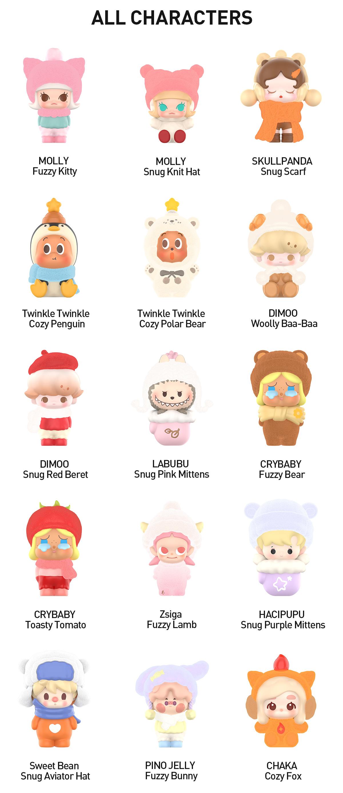 POP MART POP BEAN Fluffy & Cozy Series Blind Bag（1 PC Per Pack）