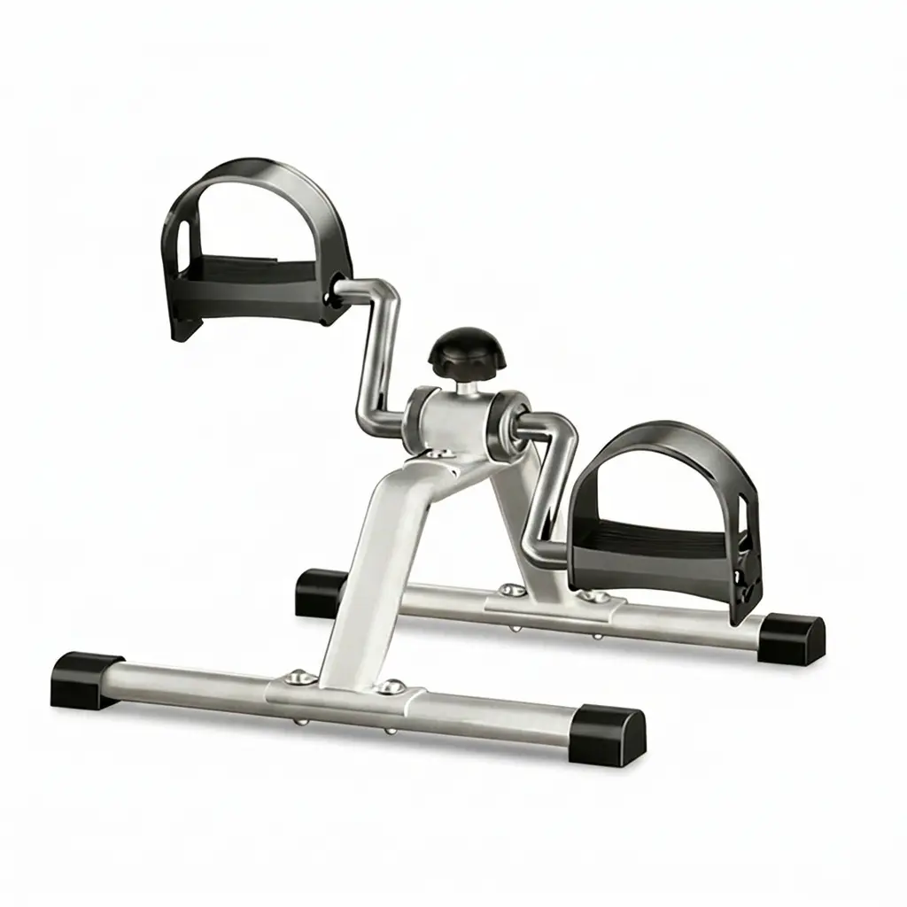 Summerwins Compact Exercise Bike - Adjustable Resistance Mini Pedal Exerciser for Seniors, Sturdy Nonslip Home Gym Equipment, Portable Under Desk Anytime Mini Gym, Arm/Leg Recovery Training, Father's Day Gift, Exercise Equipment, Resistance Training, Desk
