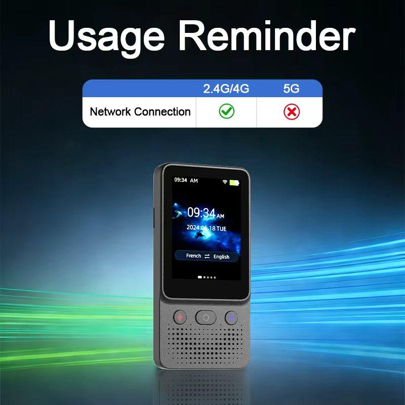 2026 Newest Portable Al Language Translator Device | No Additional Charges | Translation Does Not Require a Signal Source | Translate 138 Languages with WiFi | Translation Multi-Language Touchscreen Translator