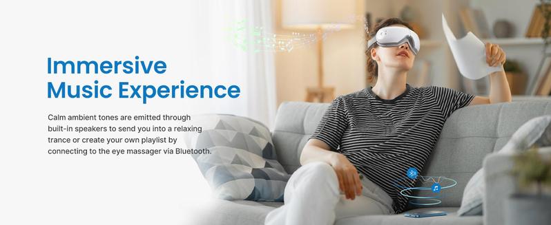 RENPHO Eyeris 1 Eye Massager with Heat, Comfort Smart Eye Mask with Bluetooth Music Birthday Gifts for Women Men, Eye Care Device Valentines Day Gift Choice for Man Women