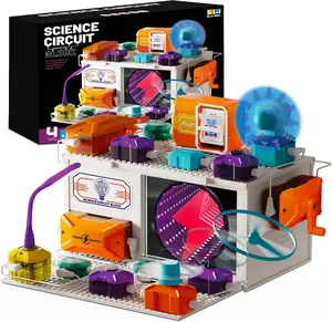 Science Kits for Kids – Level 4 Electrical Circuit Blocks with 380+ Projects, Educational Electronics Toy for Boys & Girls, Perfect Christmas & Birthday Gift