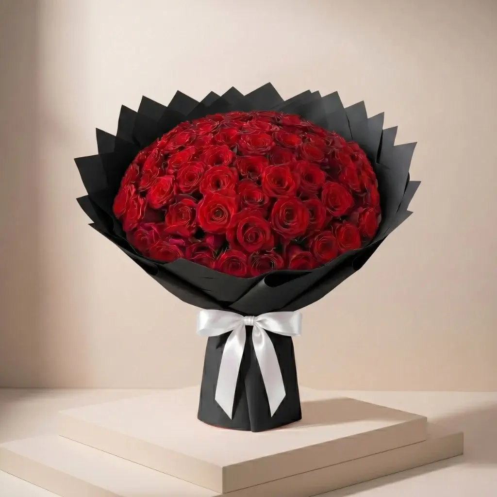 Qbazon Signature Collection Rose Bouquets - Decorative Flowers & Plants, All-Occasions Home Decor Gift for Room Decor