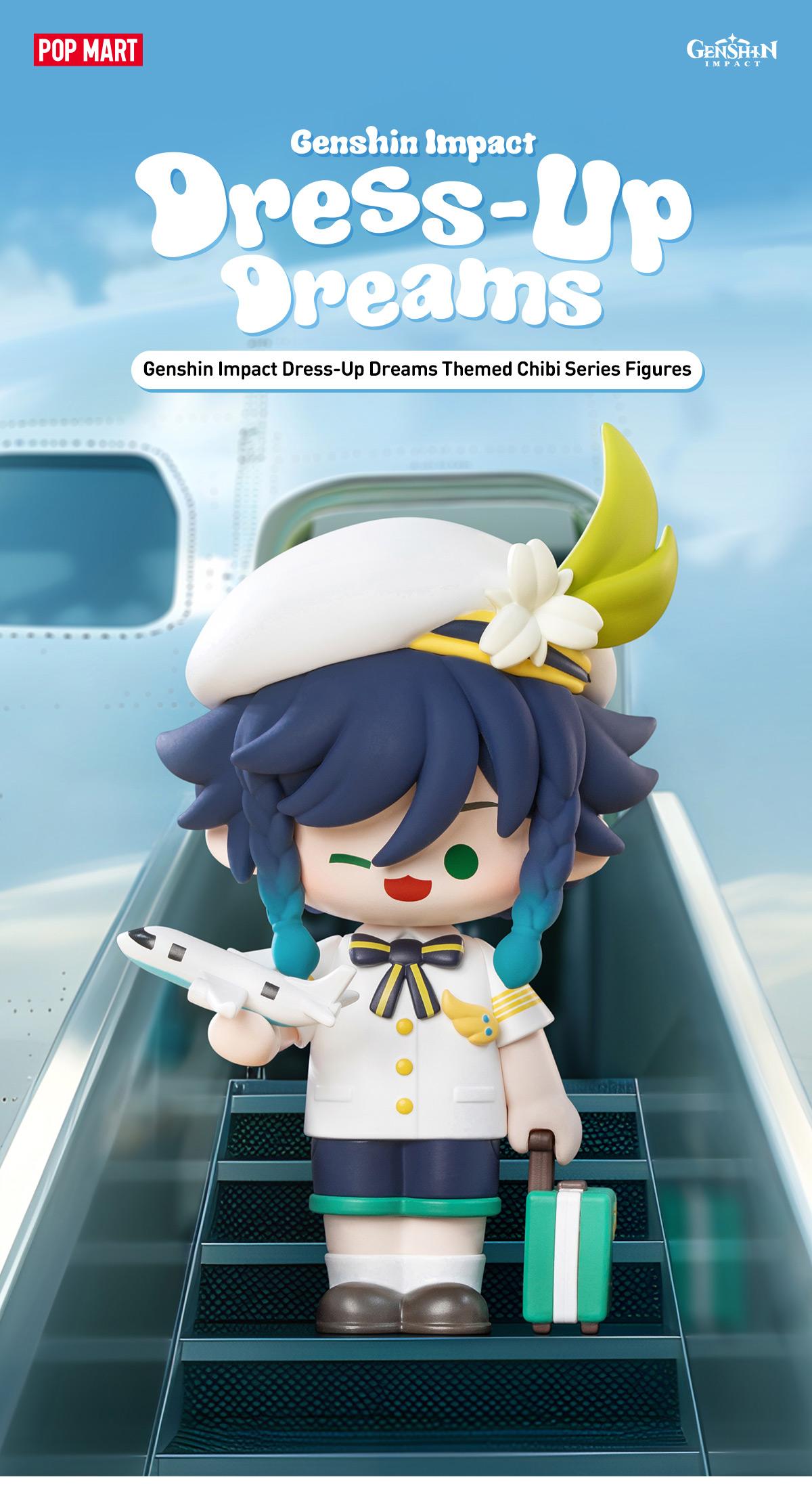 POP MART Genshin Impact Dress-Up Dreams Themed Chibi Series Figures POP MART Genshin Impact Dress-Up Dreams Themed Chibi Series Figures