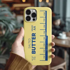 Salted Butter Phone Case Funny Foodie Iphone & Galaxy Cover Ultra Slim Minimal Case