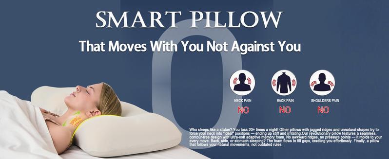 All-Season Temperature-Stable Neck Pillow! BASF Memory Foam Pillow, Warm in Winter & Cool in Summer, No Stiffness