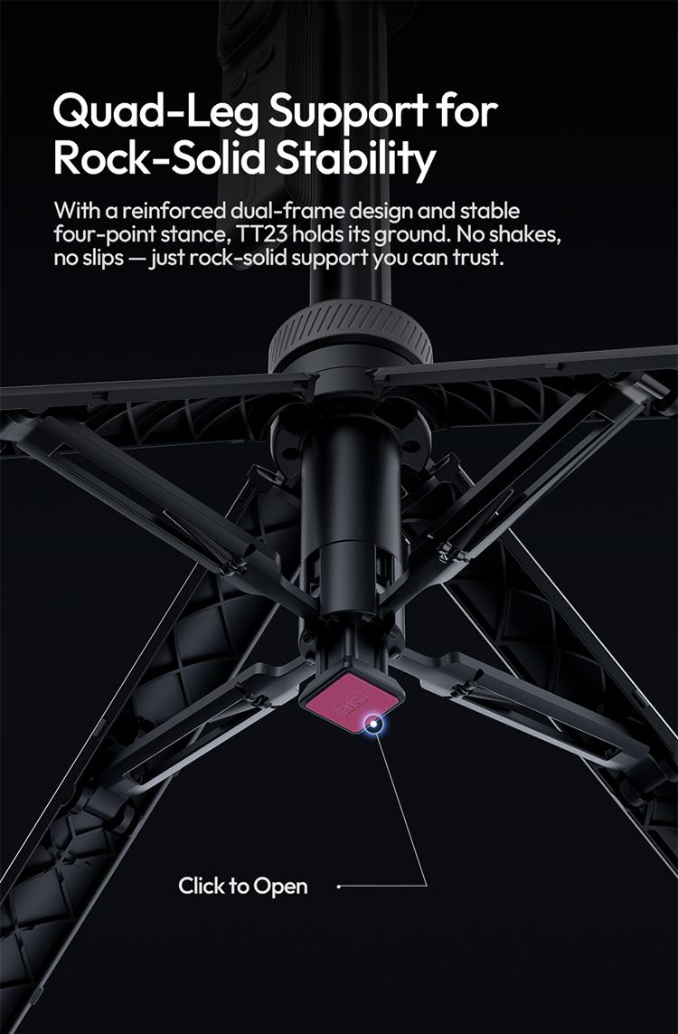 ULANZI TT23 64" Auto Face Tracking Tripod for iPhone/Android with Remote 360° Rotating Selfie Stick Follows Your Movement Facial Recognition Tripod for iPhone 17/16/15/14/13/Android/Camera/GoPro