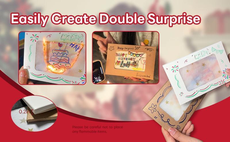 Ignite Greetings DIY Flame Greeting Card for Christmas, New Year, Birthdays, Anniversaries, Special Occasions, Holiday Season, - 6x4-inch Envelope, Non-Toxic Materials, Handmade Craftsmanship, Personalization, Easy to Use, Ideal for Gift Card, Ignite Greetings DIY Flame Greeting Card for Christmas, New Year, Birthdays, Anniversaries, Special Occasions, Holiday Season, - 6x4-inch Envelope, Non-Toxic Materials, Handmade Craftsmanship, Personalization, Easy to Use, Ideal for Gift Card,