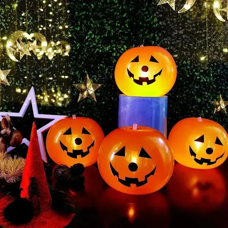 Glowing Pumpkin Balloon Lanterns