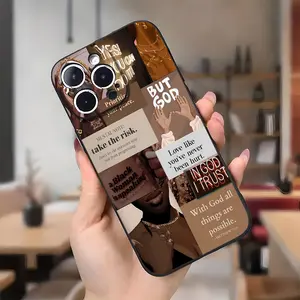 Positve Affirmations Aesthetic Pattern Case for iPhone 17 16 Pro Max 15 Plus 14 13 12 11  Air XR XS Shockproof Drop Protection Rugged Durable Silicone Cover