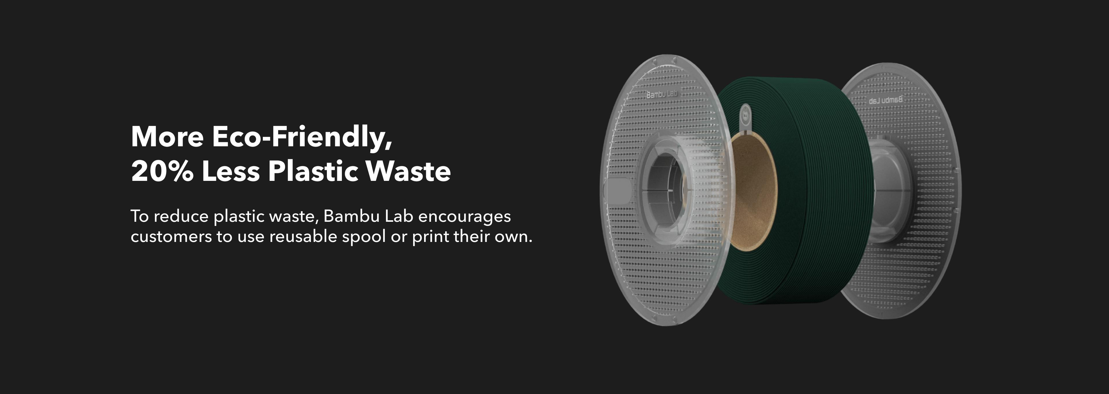 Bambu Lab ABS 3D Printer Filament, Tough & Durable 1.75mm 3D Printing Filament, Impressive Heat & Water Resistant, AMS-Compatible 3D Print Material with Reusable Spool, 1kg