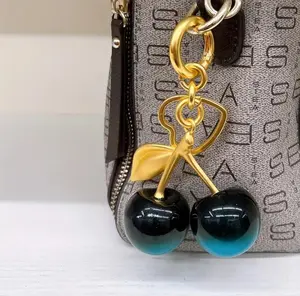 Fashion Gradient Cherry Keychain Bag Pendant - Cute Women's Bag Pendant Valentine's Day Gift