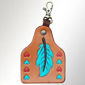 American Darling ADKRX117 Hand Painted Genuine Leather Keyring