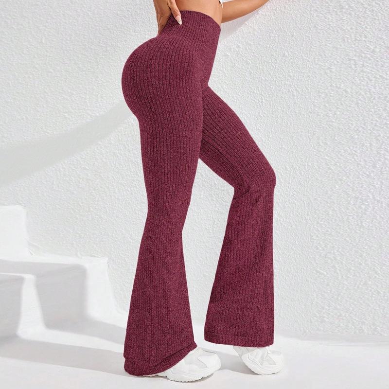 Ribbed Leggings for Women High Waisted Tummy Control Flare Leggings Stretch Soft Yoga Pants Butt Lifting bell bottom sweatpants Ribbed Leggings for Women High Waisted Tummy Control Flare Leggings Stretch Soft Yoga Pants Butt Lifting bell bottom sweatpants