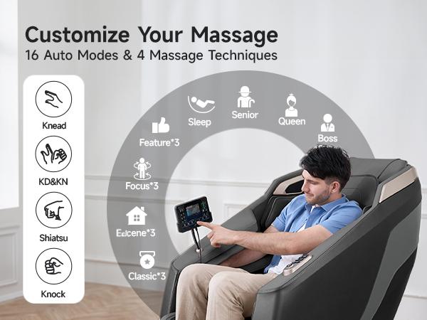 Real Relax 2024 full body massage chair zero gravity with shiatsu massage SL-Track with airbag heating comfortable Favor-23 massage recliner