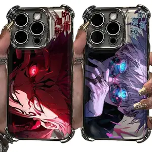 Anime Jujutsu Kaisen Gojo Satoru design phone case, compatible with iPhone 17, 16, 15, 14, and 13.