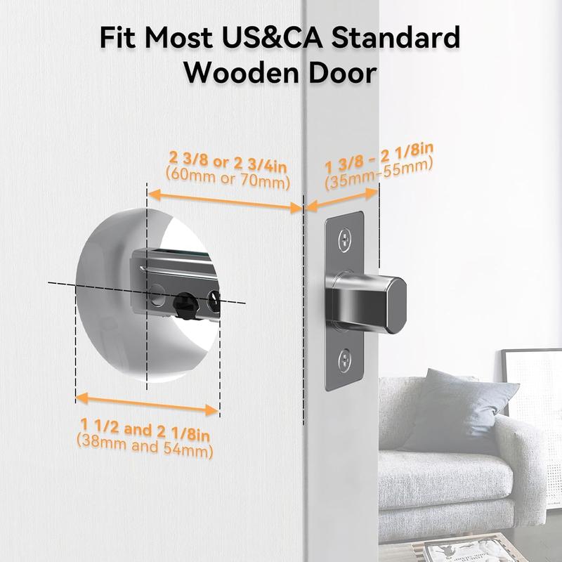 Lockzo 3-in-1 Video Smart Door Lock with Doorbell Fingerprint Keypad App WiFi Camera 2K HD 180° Wide Angle Dual Motion Sensors 10000mAh Battery IP65 Weather Resistant