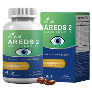 WINYEL AREDS 2 Eye Vitamin and Mineral Supplement 120 Softgels with Lutein Vitamin C Zeaxanthin Zinc and Vitamin E for Healthy Vision Healthcare Fitness Dietary Bathroom