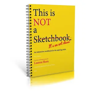 Not Just a Sketchbook – an Art Class | Spiral-Bound Workbook & Interactive Coloring Book for Aspiring Artists | Write, Draw, Sketch, Doodle