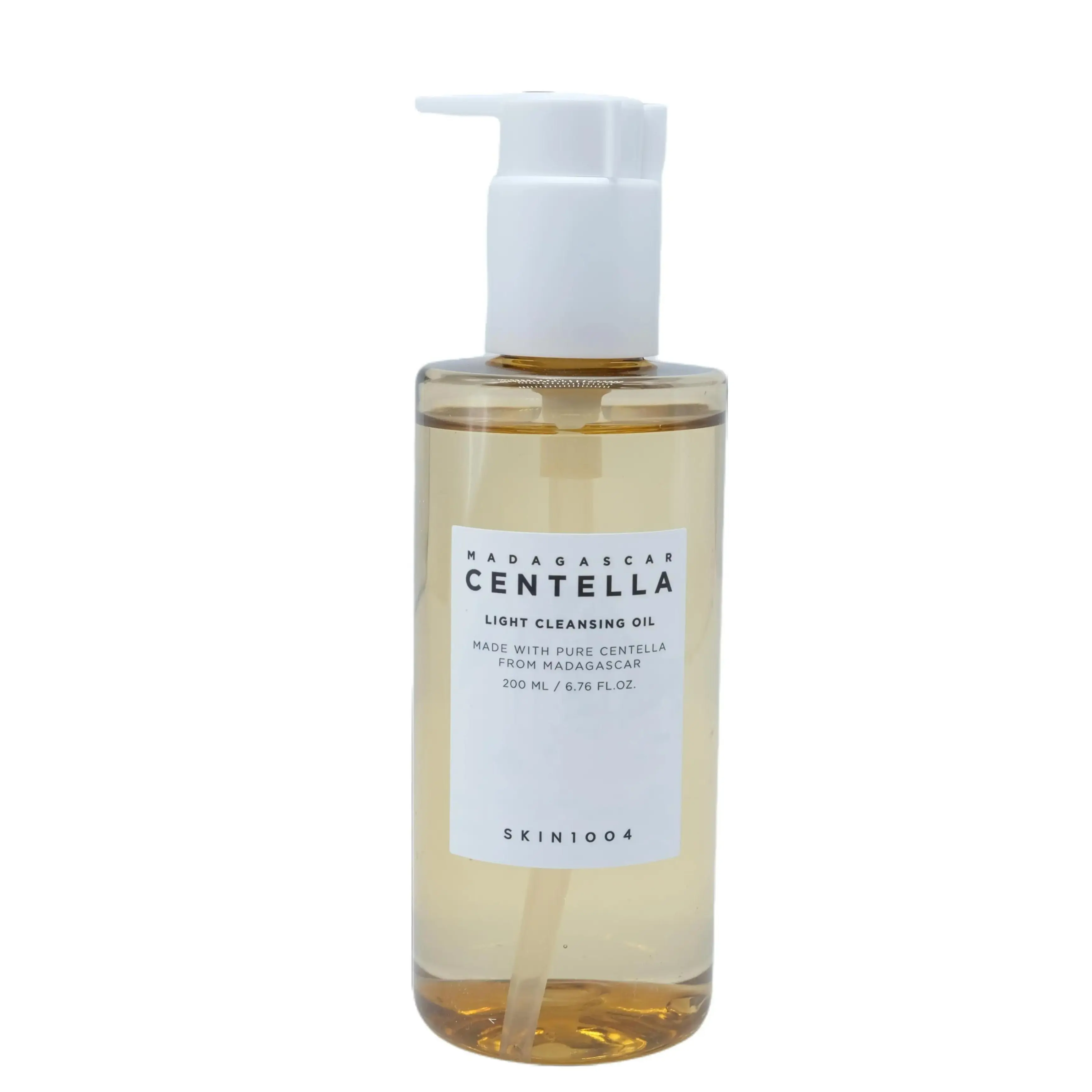SKIN1004 Madagascar Centella Lightweight Cleansing Oil Cleanser (7oz) - Gentle, Waterproof Makeup Remover for All Skin Types, Daily Selfcare Bergamot-Infused Hydrating Moisturizer for Smooth Skin