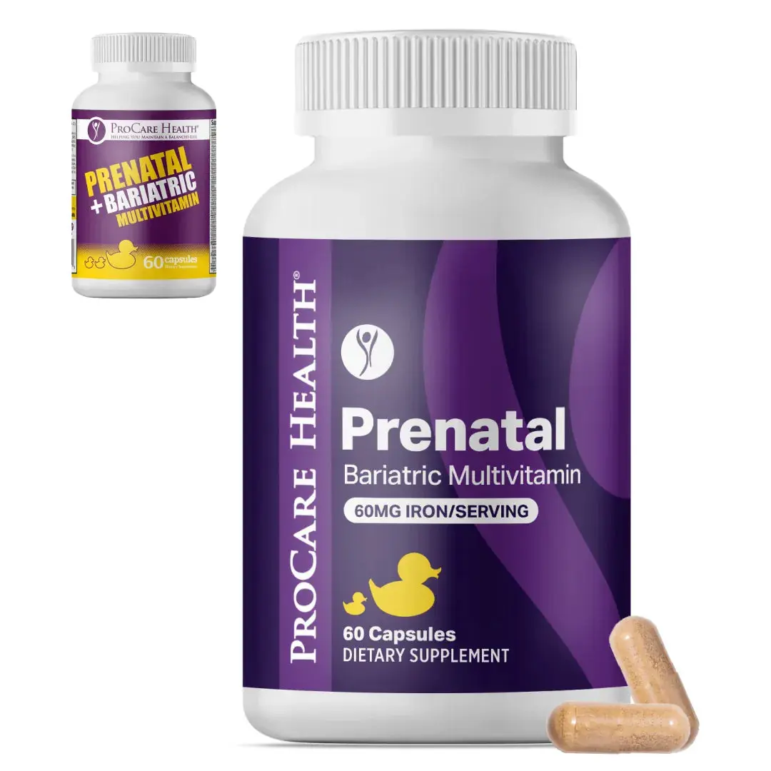 Prenatal Bariatric Multivitamin Capsules | 60 mg Iron