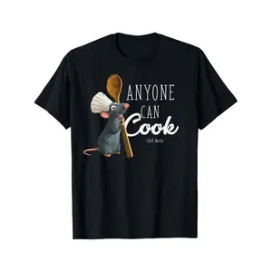 Graphic Tees Men's Cotton T-Shirt with Chef Printed, Casual Short Sleeve Round Neck Tee, Soft Comfortable Top