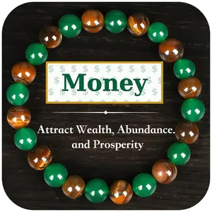 Money Bracelets for Women, Attract Wealth, Good Luck, 7inch, Luck Bracelet, Facilitating Business Negotiations, Boosting Wealth Accumulation, Aiding Adventurous Journeys, Providing Exquisite Gifts.Tiger Eye Stone Crystal Bracelet  attraction bracelet