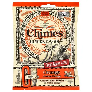 Chimes Ginger Chews, Orange, 5 oz (141.8 g)