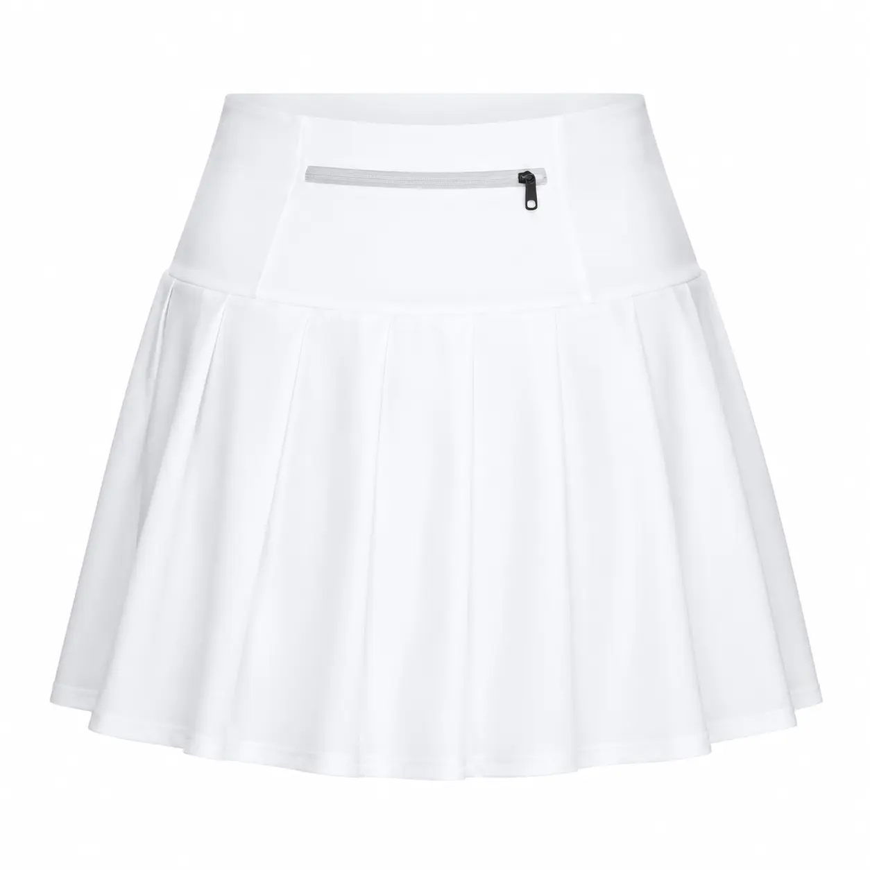 Women's High-Waisted Pleated Sports Skirt - Stretchy Athletic Skort with Built-in Shorts, Elastic Waist, Solid Pockets for Workout, Fashion Casual Sohochic, Sports Skirts, Stretchy Athletic Skirt
