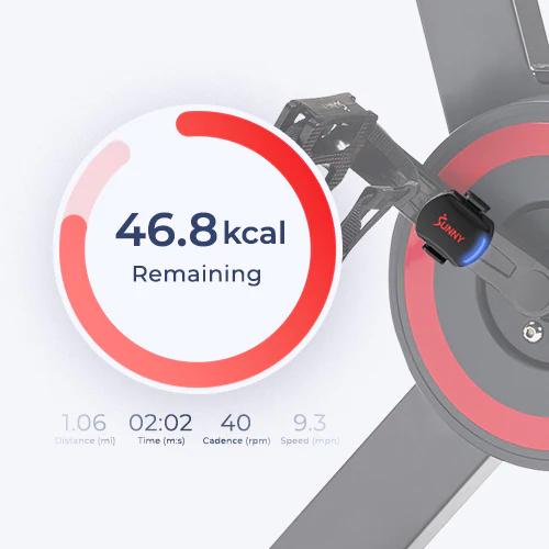 Sunny Health & Fitness Bike Cadence & Speed Sensor for Indoor/Outdoor Cycling, Home Gym Workout Fitness, Bluetooth/ANT+ Connectivity, Tracks Cadence RPM & Speed, Universal Mount