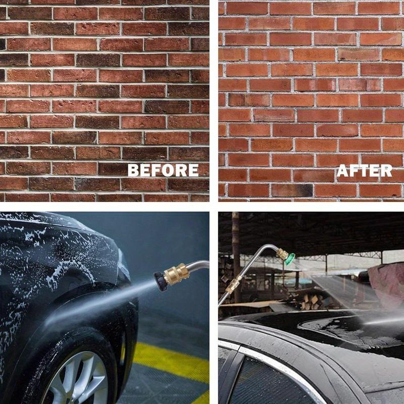 Pressure Washer Extension Wand 10 Pack Power Washer Lance with 5 Atomization Nozzle Tips 1 Gutter Cleaner Attachment Curved Rod for Gutter Roof Drainage Walls Cleaning Pressure Washer Extension Wand 10 Pack Power Washer Lance with 5 Atomization Nozzle Tips 1 Gutter Cleaner Attachment Curved Rod for Gutter Roof Drainage Walls Cleaning