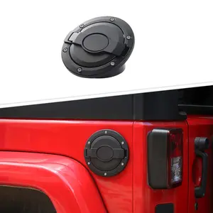 For 2007-2017 Jeep Wrangler JK Exterior Gas Tank Cap Cover Fuel Filler Door