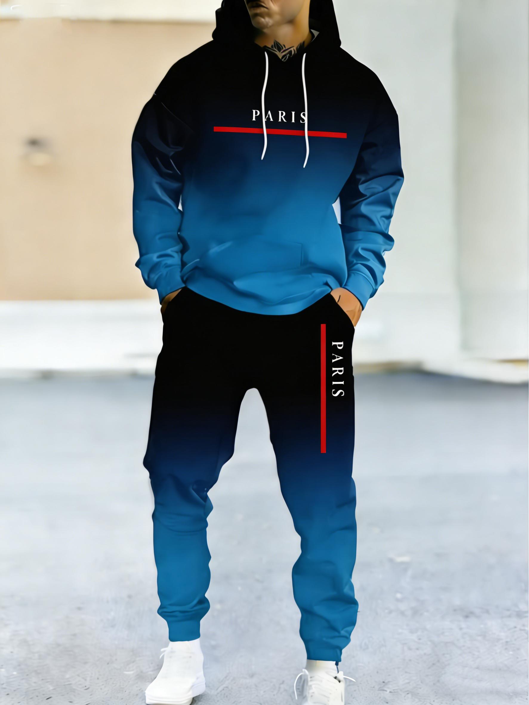 Trendy velvet hoodie set with personalized patterns, simple, versatile, and casual, perfect for everyday wear