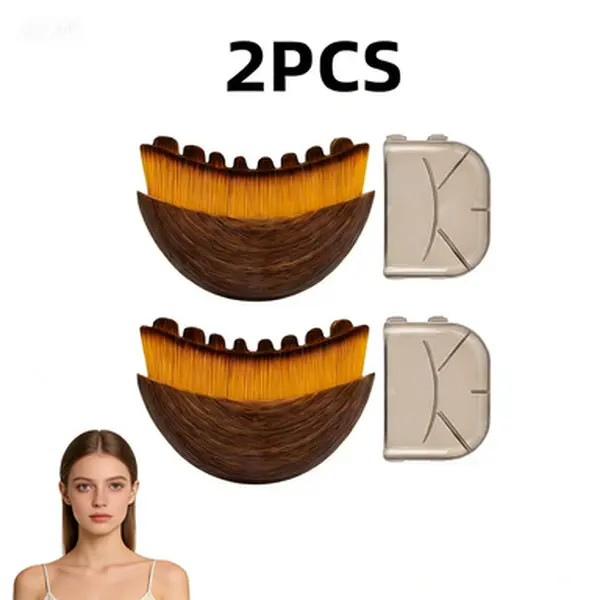 2PCS Lymphatic Contour Face Brush - Ergonomic Skincare Tool for Jawline & Chin Sculpting, Facial Slimming Massage, Fatigue Relief, Precise Skin Fit, Dry Brushing Routine, Face Scrubber Tool, Facial Care Instrument, Beauty