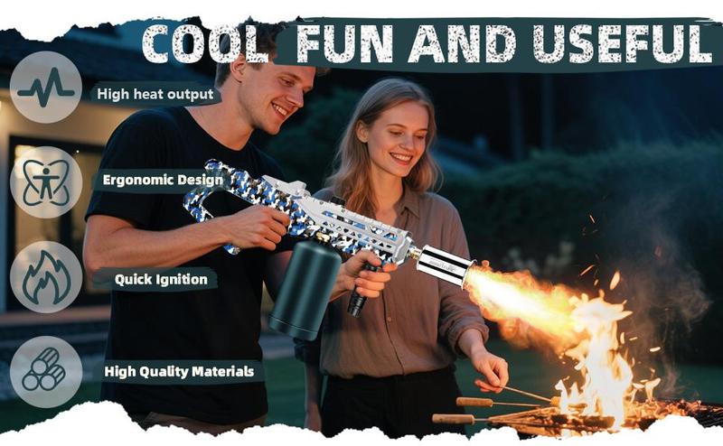 ARTFLAMM Powerful Propane Torch Gun, Multi-use Torch With Adjustable Flame, Blow Torch for Campfire, Fire Pit Starter, Fun Gift (Propane Tank Not Included)