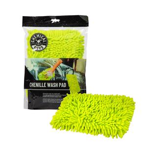 Chemical Guys Chenille Car Wash Pad - Extra Plush Microfiber Material Pad for Scratch-Free Car Cleaning, Highly Absorbent, Gentle on Vehicle Paint, Auto Detailing Supplies, Auto Wash Accessories