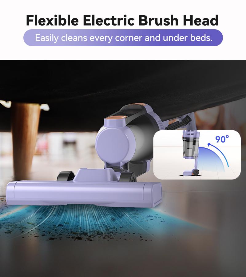 INSE R6X Corded Stick Vacuum, 15KPa Suction with 600W Motor, Ultra-Lightweight Bagless Upright Vacuum with Handheld for Home Hard Floor Carpet Pet Hair Car Cleaning home cleaning tools home appliances Purple